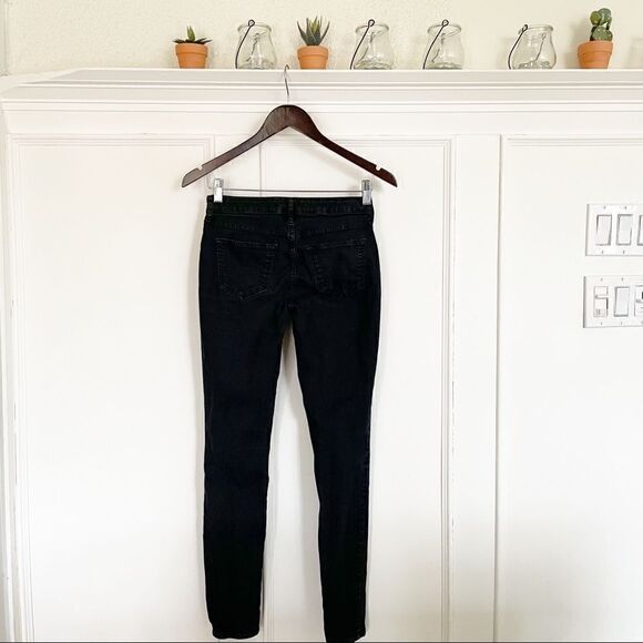 rich & skinny marilyn skinny jeans in tar black 26 - Picture 6 of 9